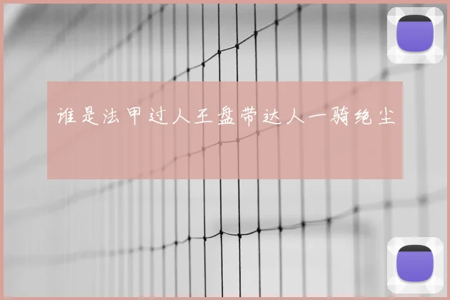 谁是法甲过人王盘带达人一骑绝尘